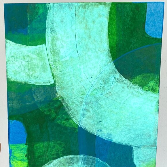 Intersectionality 3 Original Abstract Acrylic Painting 11x14in Mat Frame Ready - Picture 4 of 8